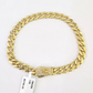 REAL 10kt Yellow Gold Bracelet Monaco Link CZ Box Lock 7mm 7'' 8'' Inch Men SALE