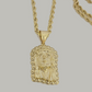 10kt Gold Rope Chain Jesus Head Charm Pendant 5mm 18-28 Inches Necklace SALE NEW