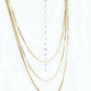 Real 10k Yellow Gold Ladies Chain Box Necklace Pendant 16"  18"  20 Inch 0.8mm