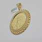 1947 Mexican Centenario Coin Charm Pendant Replica 50 Pesos With Bezel 10kt Gold