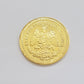 Mexico Gold 50 Pesos 1821 1947 Date Copy Coin SOLID 14k Gold Charm Centenario