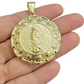 Real 10k Jesus Virgin Mary Charm Pendant Yellow Gold For 10kt Chain Necklace New