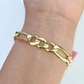 Real 14k Yellow Gold Figaro Bracelet 8mm 8 Inch Lobster Clasp Brand New 14KT