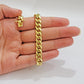 Solid 10k Gold Bracelet Cuban Link 8mm 7.5" Miami Cuben REAL 10k Yellow Gold Men