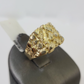 10k Nugget Ring Yellow Gold Women Men Real Genuine Size 6 7 8 9 10 11 & 12