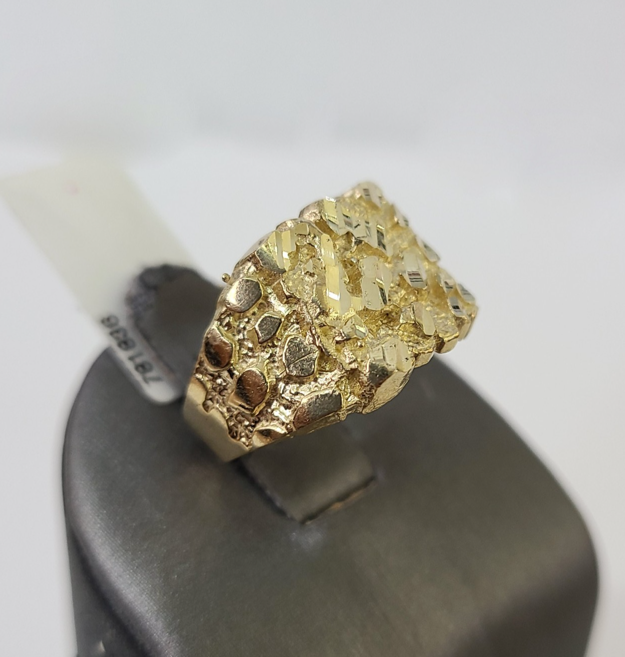 10k Nugget Ring Yellow Gold Women Men Real Genuine Size 6 7 8 9 10 11 & 12