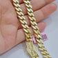 Real 14k Yellow Gold Monaco Chain Necklace 20" 22'' 24'' 26" Inch 9mm 14kt SALE