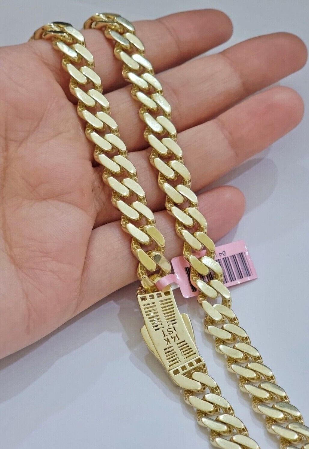 Real 14k Yellow Gold Monaco Chain Necklace 20" 22'' 24'' 26" Inch 9mm 14kt SALE