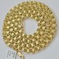 Real 10k Gold Box Byzantine Chain Necklace 20"-28" Inch 4mm 5mm 6mm 7mm 10kt Men