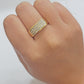 Real 10k Yellow Gold Diamond Mens Ring Band Wedding Engagement, Unique, Genuine