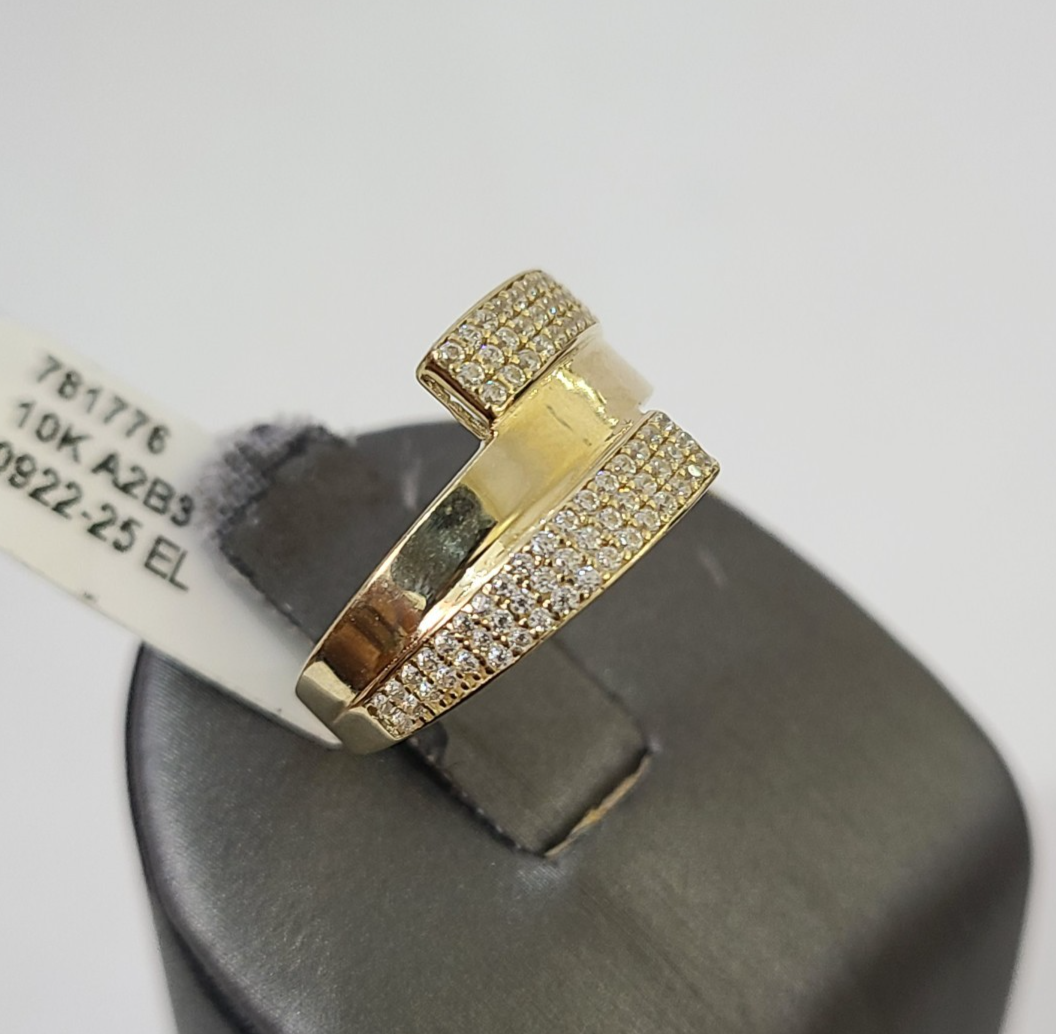 Real 10k Ring Engagement Yellow Gold Men Women Genuine