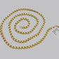 Real 10k Gold 3mm Box Byzantine Chain Necklace 20" 22" 24'' 26'' 28'' Inches NEW