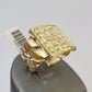 10k Nugget Ring Yellow Gold Women Men Real Genuine 10Kt