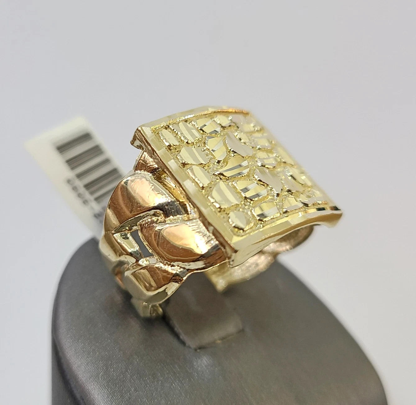 10k Nugget Ring Yellow Gold Women Men Real Genuine 10Kt