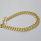 Solid 10k Gold Bracelet Cuban Link 8mm 7.5" Miami Cuben REAL 10k Yellow Gold Men