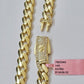 Real 14k Yellow Gold Monaco Chain Necklace 20" 22'' 24'' 26" Inch 9mm 14kt SALE