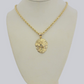 10k Gold Rope Chain Lion Head Charm Pendant 3mm 16-28'' Inches Necklace SALE NEW