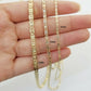 REAL 14k Trio Gold Necklace chain Ladies 3mm 3.5mm 5mm 18"-24" Women