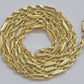 Real 10k Yellow Gold Milano Rope Chain Necklace 18"-24"Inches 3mm 10kt Men Women