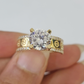 Real 10k Ring Engagement Yellow Gold Men Women Genuine