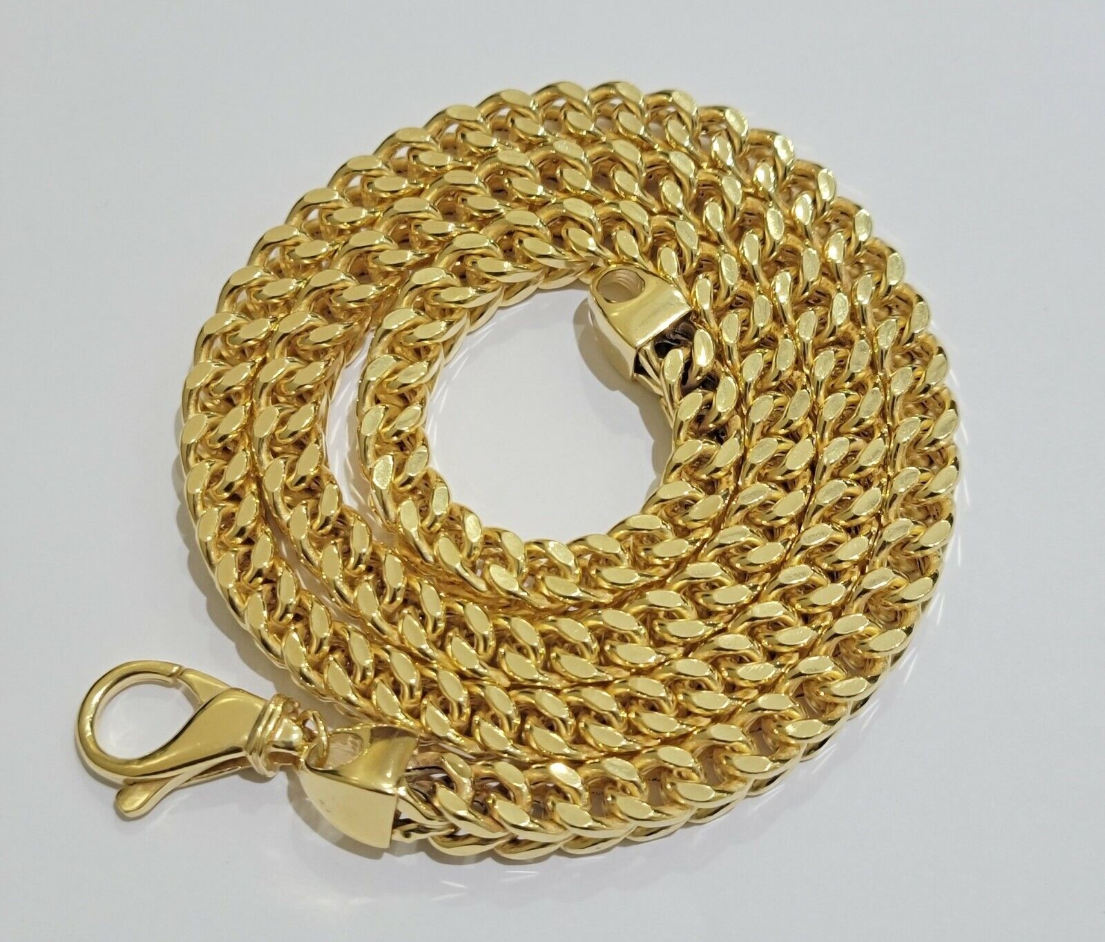 Real 10k Gold Franco Chain 7mm Necklace 26