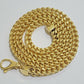 Real 10k Gold Franco Chain 7mm Necklace 26" Inch 10kt Thick & Strong For Men's