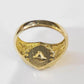 10k Medusa Head Ring Yellow Gold Men Women Real Genuine