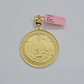 14kt Yellow Gold 1947 Mexican Centenario 50 Gold Pesos Copy Coin With Bezel SALE