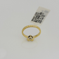 Real 10k Yellow Gold Diamond Promise Ring Women's Band 0.10 CT Genuine 10KT SALE