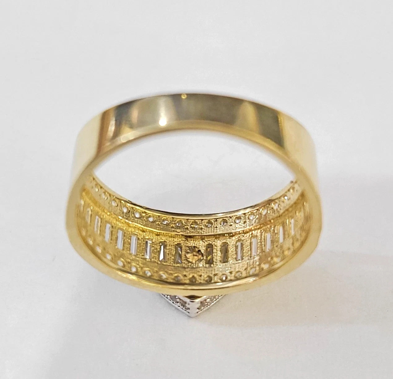 10k Heart Ring Yellow Gold Men Women Real Genuine