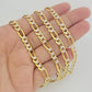 Real 10k Solid Gold Chain Figaro Link Necklace 5.5mm Men Women 18-30 Inches 10kt