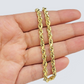 Real 14k Yellow Gold Rope Bracelet 4mm 8 Inch Lobster Clasp Brand New 14 KT SALE