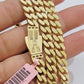 Real 14k Yellow Gold Monaco Chain Necklace 20" 22'' 24'' 26" Inch 7mm 14kt SALE