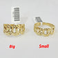 10k Cuban Link Ring Yellow Gold Women Men Real Genuine