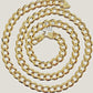 Solid 10k Gold Chain 9mm Mens Necklace Cuban Curb Link 26 Inch REAL 10KT STRONG