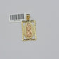 10kt Yellow Gold Rope Chain Virgin Mary Charm Pendant 18-28 Inches Necklace SALE