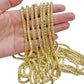 Real 10K Yellow Gold Chain Necklace Wheat Palm Spiga  16"- 30 Inch Hollow 4mm