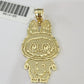 10k Cartoon Monster Charm Pendant Men Women 10kt Real Yellow Gold