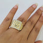 10k Nugget Ring Yellow Gold Women Men Real Genuine 10Kt