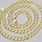 Solid 10k Gold Chain 9mm Mens Necklace Cuban Curb Link 26 Inch REAL 10KT STRONG