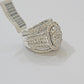 14k White Gold Diamond Ring & Band Ladies 4CTW Wedding Engagement Solid REAL