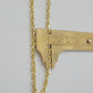 Real 14k Yellow Gold Rope Chain Necklace 4.5mm 18- 26 Inch Diamond Cut SOLID 14K