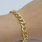 Real 14k Yellow Gold Cuban Curb Bracelet 8mm 8 Inch Lobster Clasp 14 KT New SALE