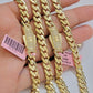 Real 14k Yellow Gold Monaco Chain Necklace 20" 22'' 24'' 26" Inch 7mm 14kt SALE