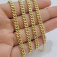 14k Yellow Gold Miami Cuban Link Chain Necklace  18'' 20" 22'' 24'' 26" Inch 5mm