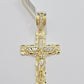 10k Yellow Gold Link Chain Pendant 5mm 18"-28" Miami Cuban Necklace Cross Charm