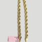 Real 14k Yellow Gold Rope Bracelet 5mm 8.5'' Inches Lobster Clasp New 14 KT SALE