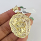 10k Rope Chain Roaring Lion Charm Pendant Gold 18"-30'' Inch 7mm Necklace