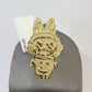 10k Cartoon Monster Ring Yellow Gold Men Women Real Genuine