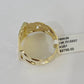 10k Nugget Ring Yellow Gold Women Men Real Genuine 10Kt